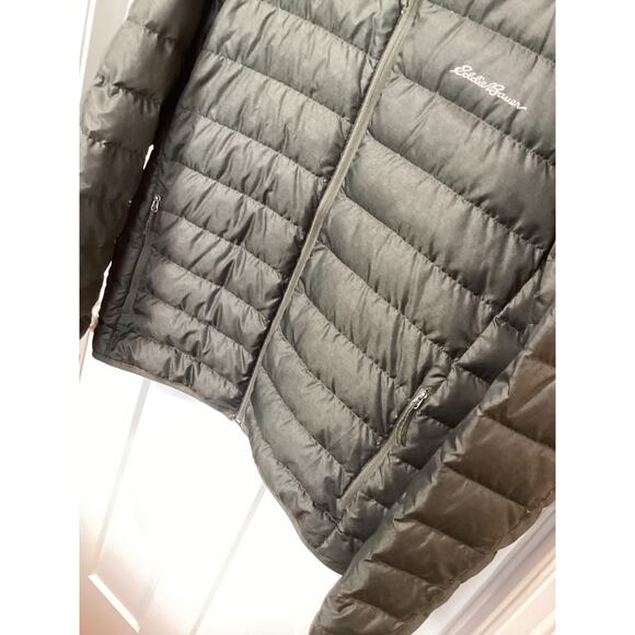 Eddie Bauer Men's Lined Cirruslite Down Puffer Jacket Olive Green Size Medium - Picture 4 of 12